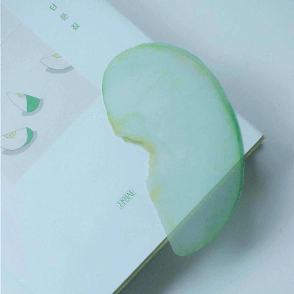 사과책갈피 북마크 선물 귀여운 과일모양 실리콘 페이지 고정 독특한 슬림형 레몬 그린애플 - 상세 이미지 3