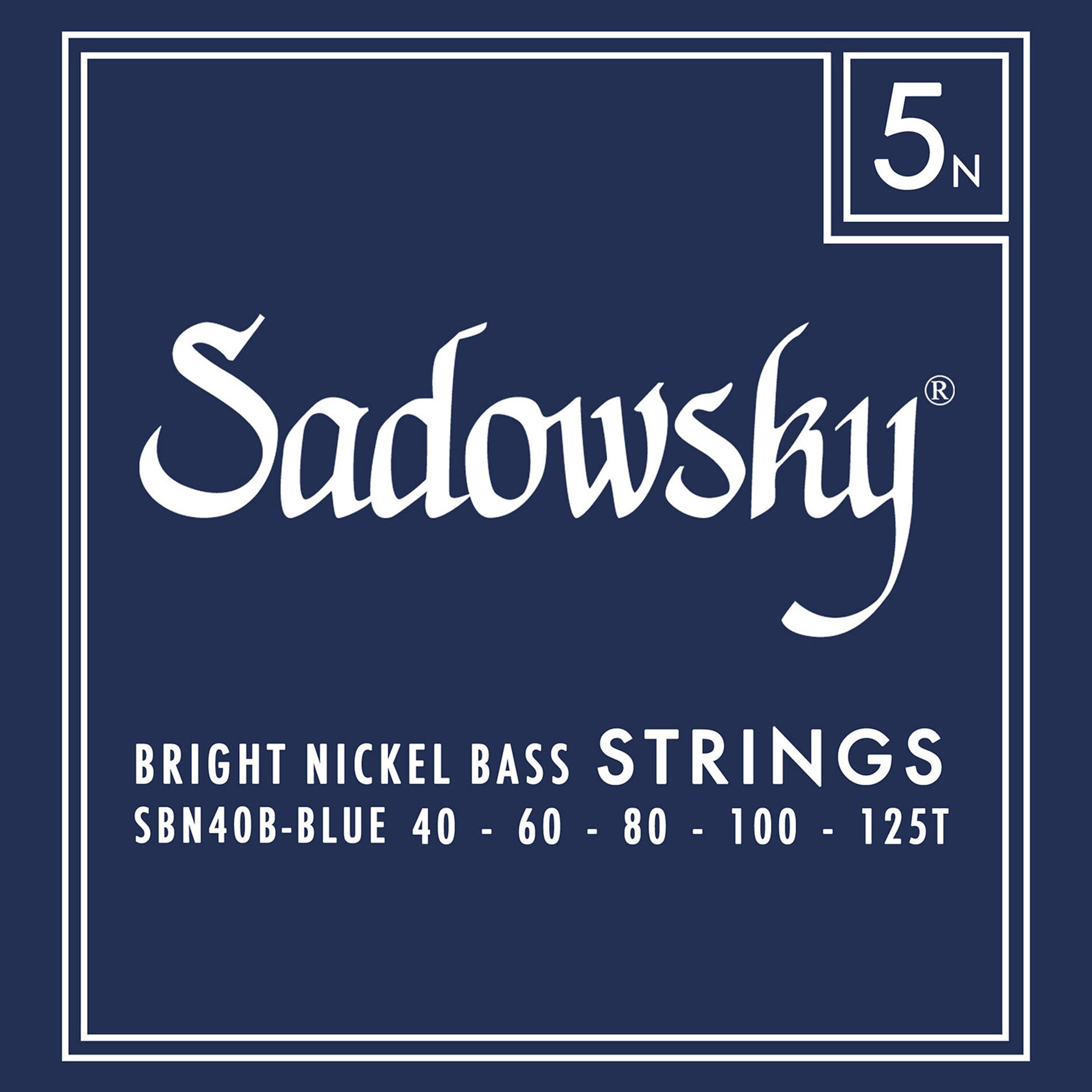 사도스키 블루라벨 니켈 5현 베이스기타 스트링 040-125T (SBN 40B) Sadowsky Blue Label Strings - 상품 이미지