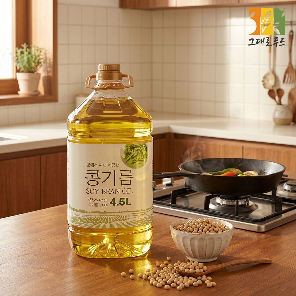 대두유 18L (4.5Lx4) 콩기름100% 식용유 업소용 대용량 상품 이미지