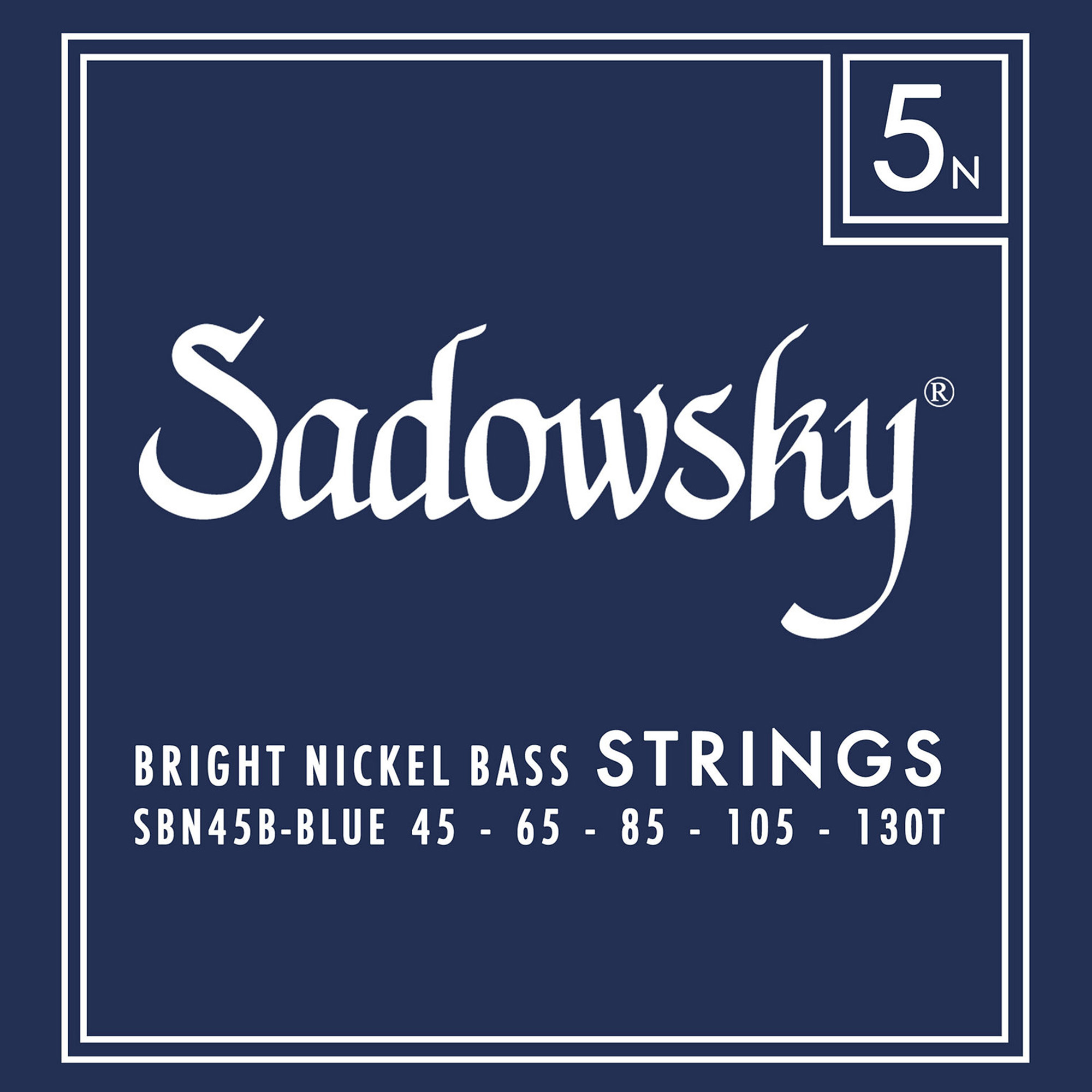 사도스키 블루라벨 니켈 5현 베이스기타 스트링 045-130T (SBN 45B) Sadowsky Blue Label Strings - 상품 이미지