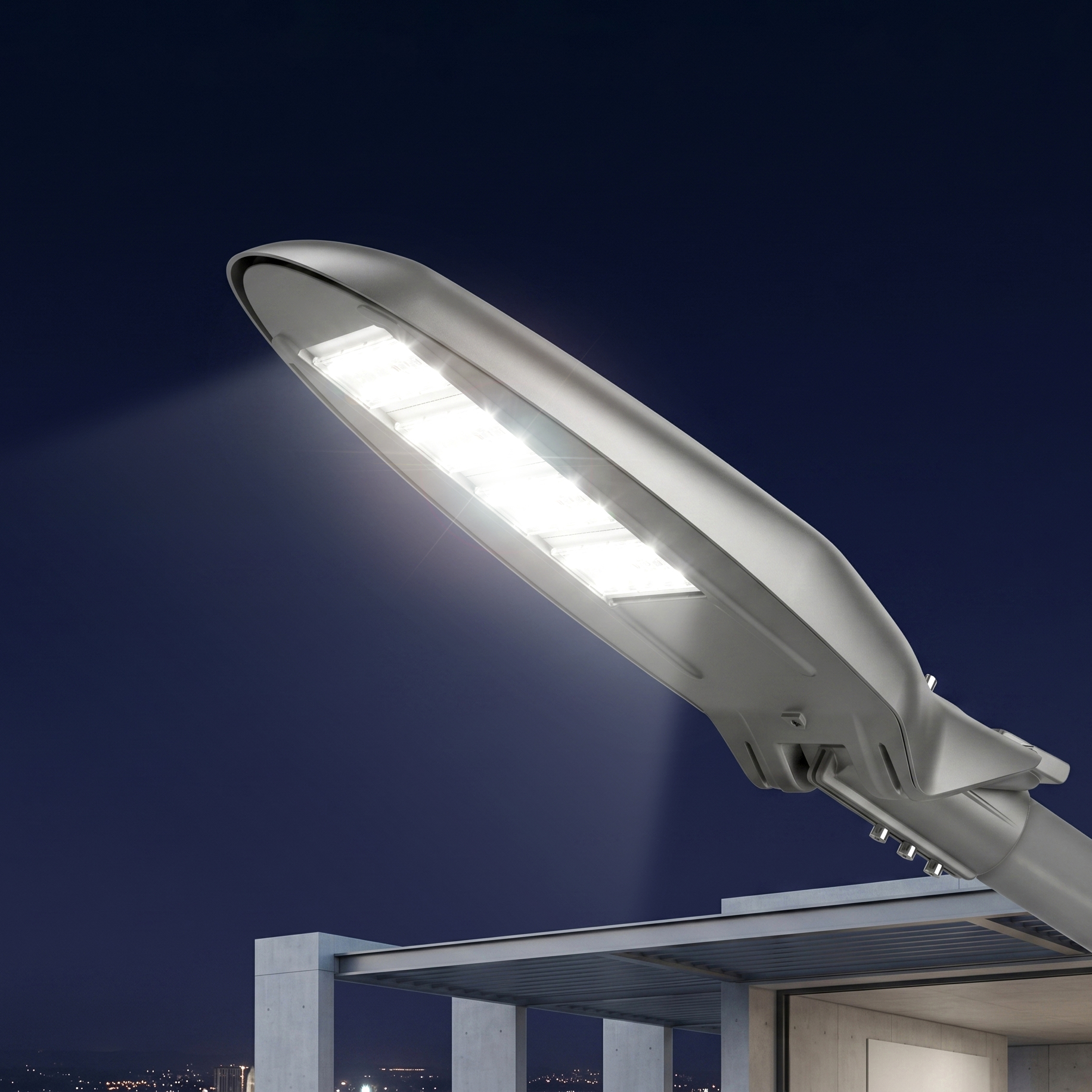 전기 LED 가로등헤드 150W 가로등주 아파트 상가 공장 도로 주차장 등기구 보안등 외등 - 상세 이미지 4