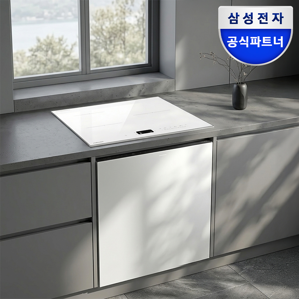 삼성 비스포크 14인용 열풍 AI 히든 1등급 식기세척기+인덕션 3구 AI끓음감지 원격제어 - 상품 이미지