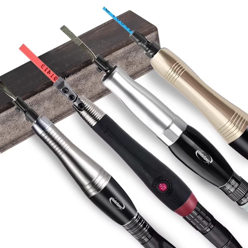 공압 다이 그라인더 금형 머신 샌딩기 원통형 샤프트 IS-07 (왕복 0.7mm)+줄 - 상세 이미지 4