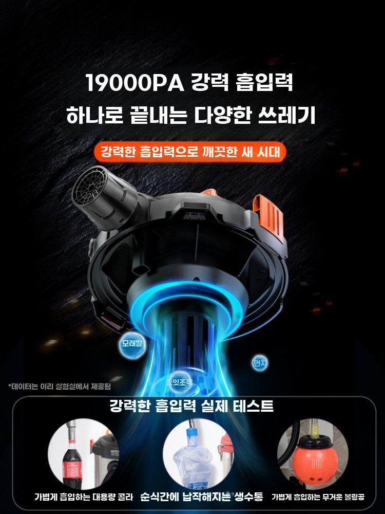 대용량 진공청소기 대형 업소용 청소기 고출력 매장 클리너 12L 메탈 - 상세 이미지 5