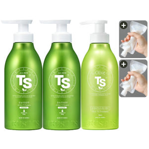 올뉴 TS 샴푸 500g 2EA + 올리브 TS 트리트먼트 500g + ... 솔직 후기 | 피부 타입별 분석 - 상품 이미지 1