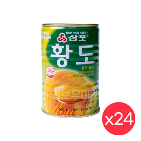 삼포 황도슬라이스 1박스 (400g x 24개입)