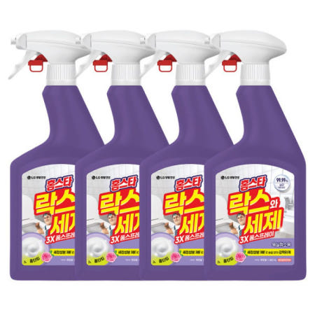 홈스타 락스와세제 스프레이 후로랄 900ml 4개