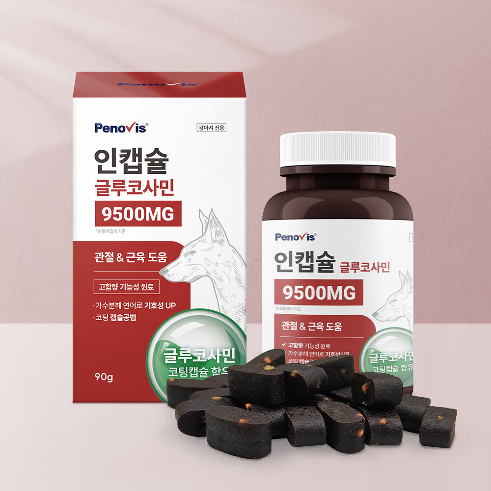 페노비스 강아지 관절 영양제 페노비스 슬개골 관절강화 관절염 인캡슐 글루코사민