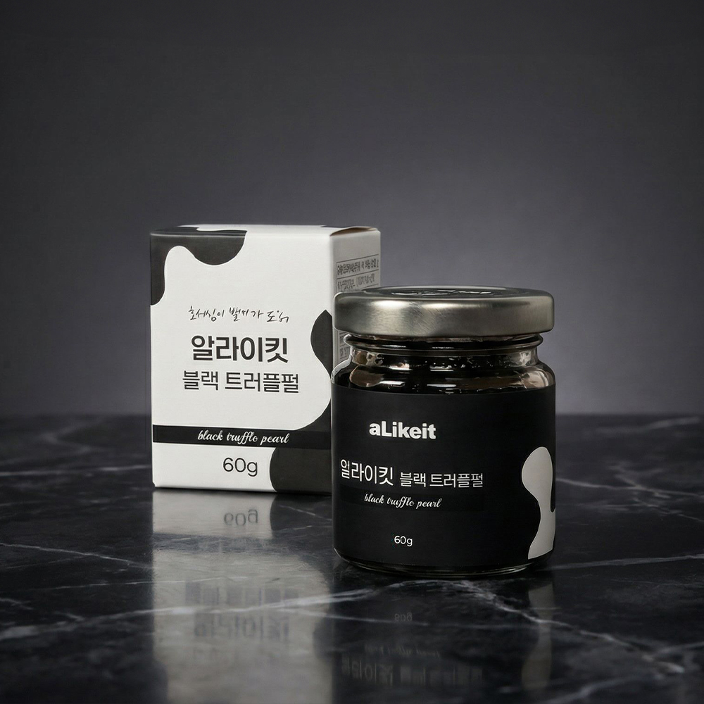 알라이킷 블랙 트러플펄 파스타 스테이크 샐러드 소스 저칼로리 제로슈거 60g, 1개 - 상품 이미지