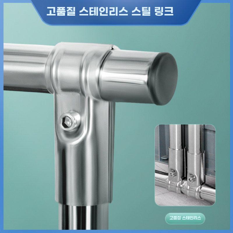 대걸레 거치대 이동식 청소도구 보관함 밀대 빗자루 행거 이동식 5단 6걸이 - 상세 이미지 5