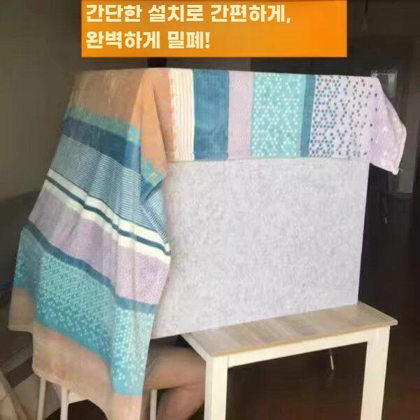 간이 녹음부스 실내 녹음실 소형 방음 스튜디오 탁상용 그레이+옐로우 60x60x60cm 이미지 6