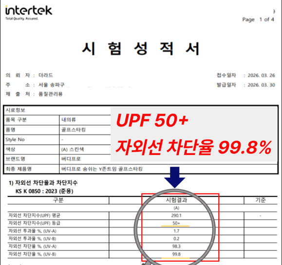 골프스타킹 버디프로 팬티스타킹 자외선차단 착용감