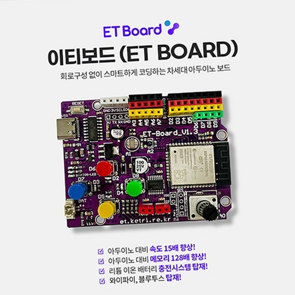 전자공학ET보드 쉬운코딩방과후수업코딩교육보드 빠른속도중등과학IoT교육도구 - 상품 이미지