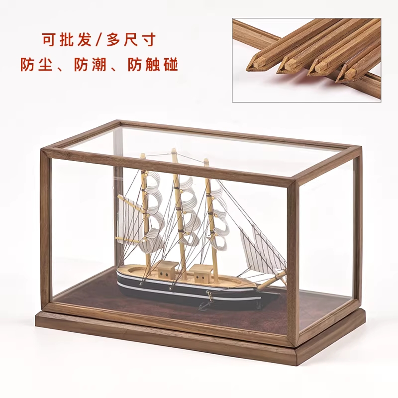 우드 쇼케이스 빈티지 진열장 유리 빵 수납장장식품 12x12x17 - 상세 이미지 5