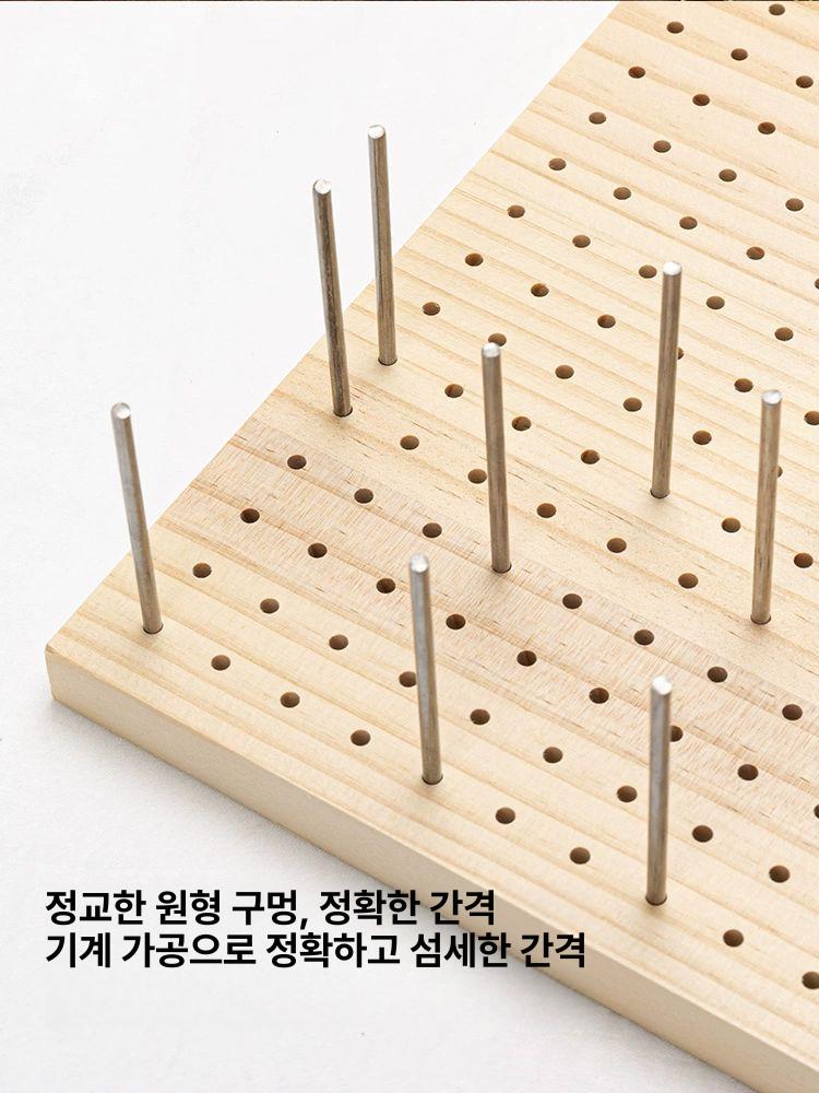 뜨개질 블로킹 매트 사각 보드 9개 나무판 니팅 소나무 짧은 9개 - 상세 이미지 3