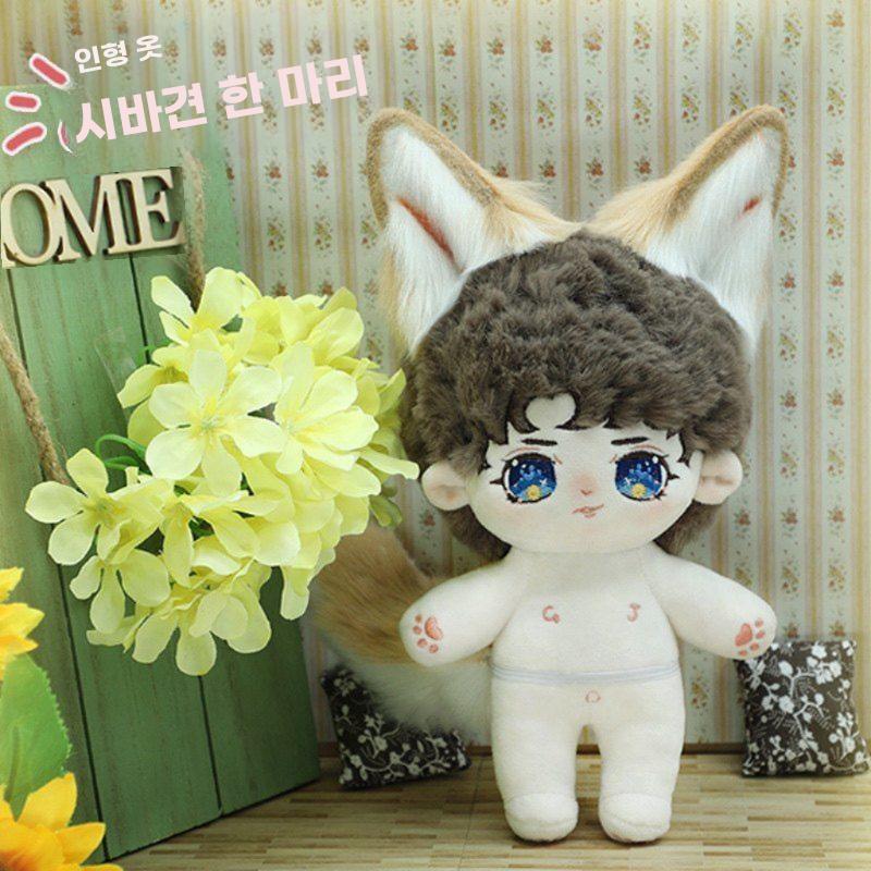 인형 여우머리띠 아이돌굿즈 고양이 귀 머리띠 장식 꾸미기 블랙 꼬리 - 상세 이미지 5