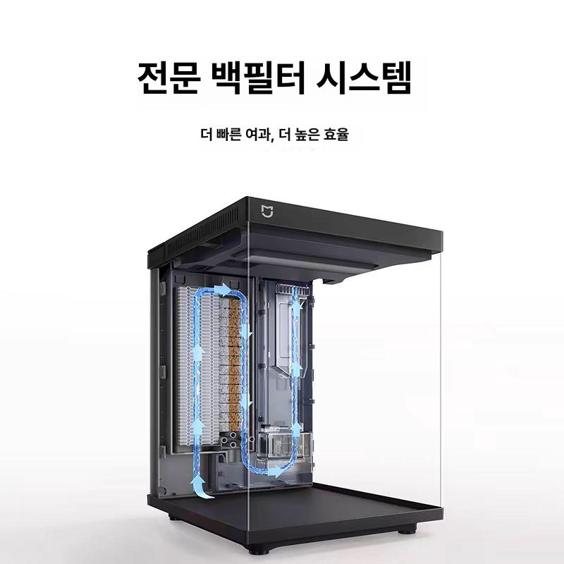 스마트 어항 탱크 미니 물고기 슬림 열대어 자동 해파리 베타 유리 구피 가정용 - 상세 이미지 4