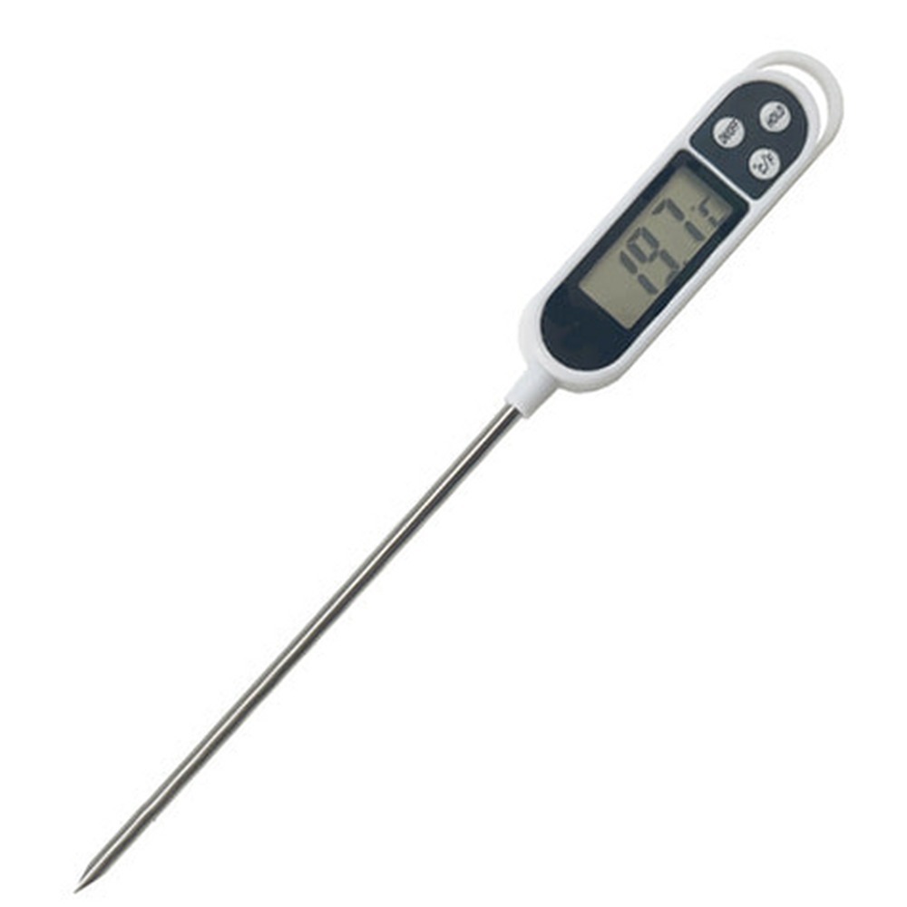 정밀측정육류측정 고리형요리용탐침온도계 LCD표시디지털온도계 140mm - 상품 이미지