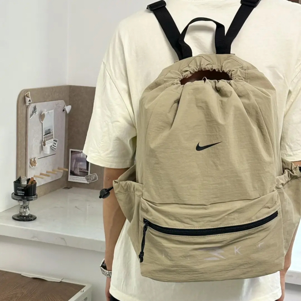 나이키 드로우스트링 등산 배낭 백팩 가방 20L 베이지 N32533016GS-003 이미지 7