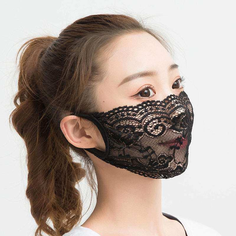 여성 레이스 마스크 슬림 여름 메쉬 망 자외선 차단 봄 여름 레이디스 - 상품 이미지