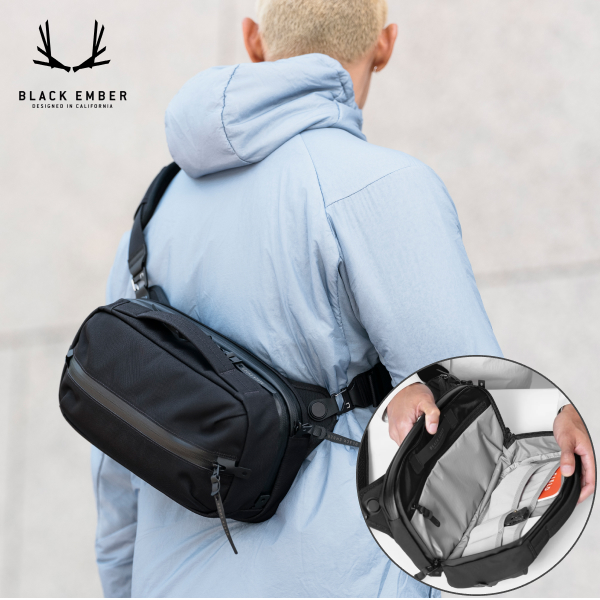 블랙엠버 GRIP SLING 6 슬링백 / 그립슬링6 크로스바디백 직장인 학생 유럽 여행 도난방지 가방 슬링팩 - 상품 이미지