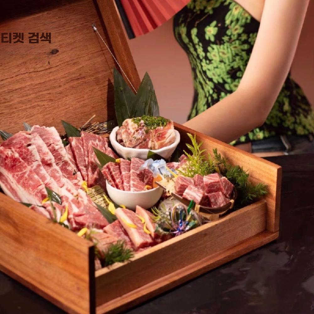 오마카세 나무박스 일식 우드 트레이 드라이아이스 플레이트 소형 나무 상자 (맞춤 로고) - 상세 이미지 3