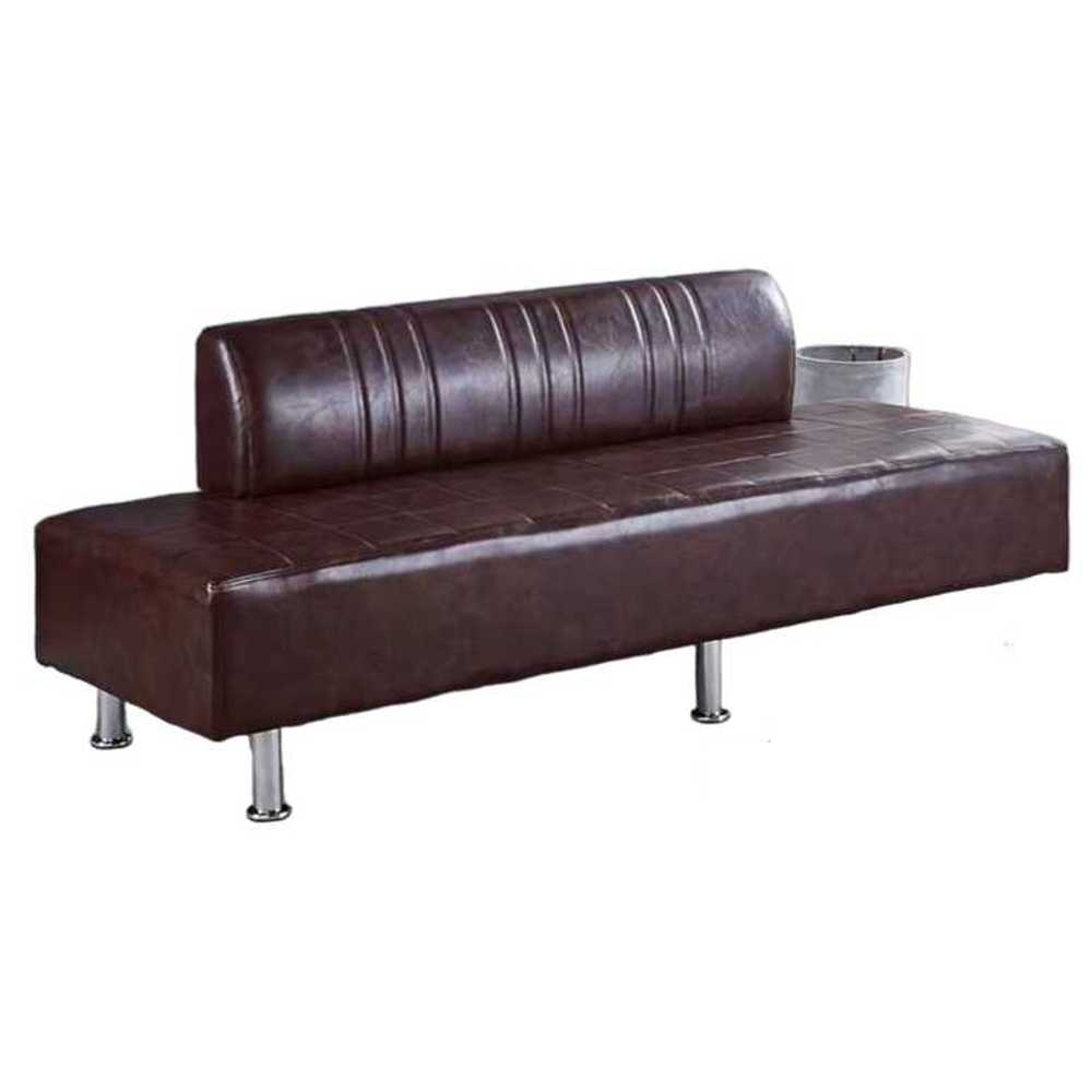 병원쇼파 호텔 로비 회사 의자 대기실 카페 약국 은행 진갈색 130cmx60cmx38cm - 상품 이미지