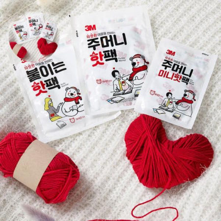 3M 붙이는핫팩 붙이는 주머니 손난로 핫팩 100개입 3M핫팩