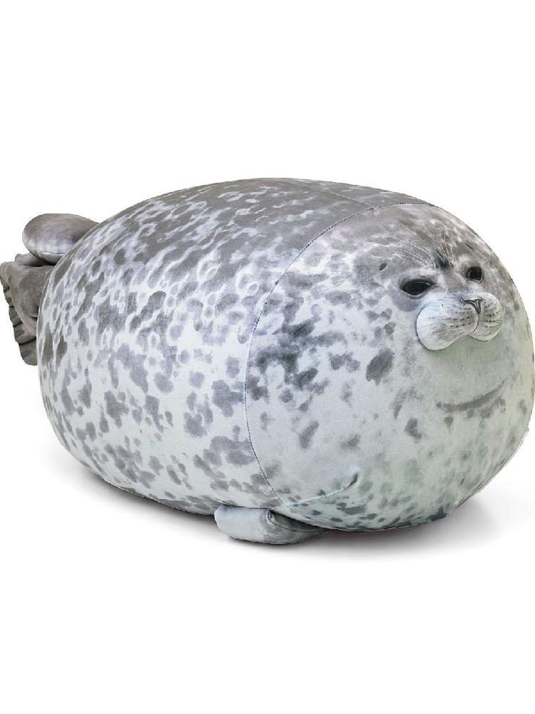 대형 물개인형 물개 쿠션 안고자는 베개 바디필로우 귀여운 짙은 회색 60cm - 상세 이미지 4