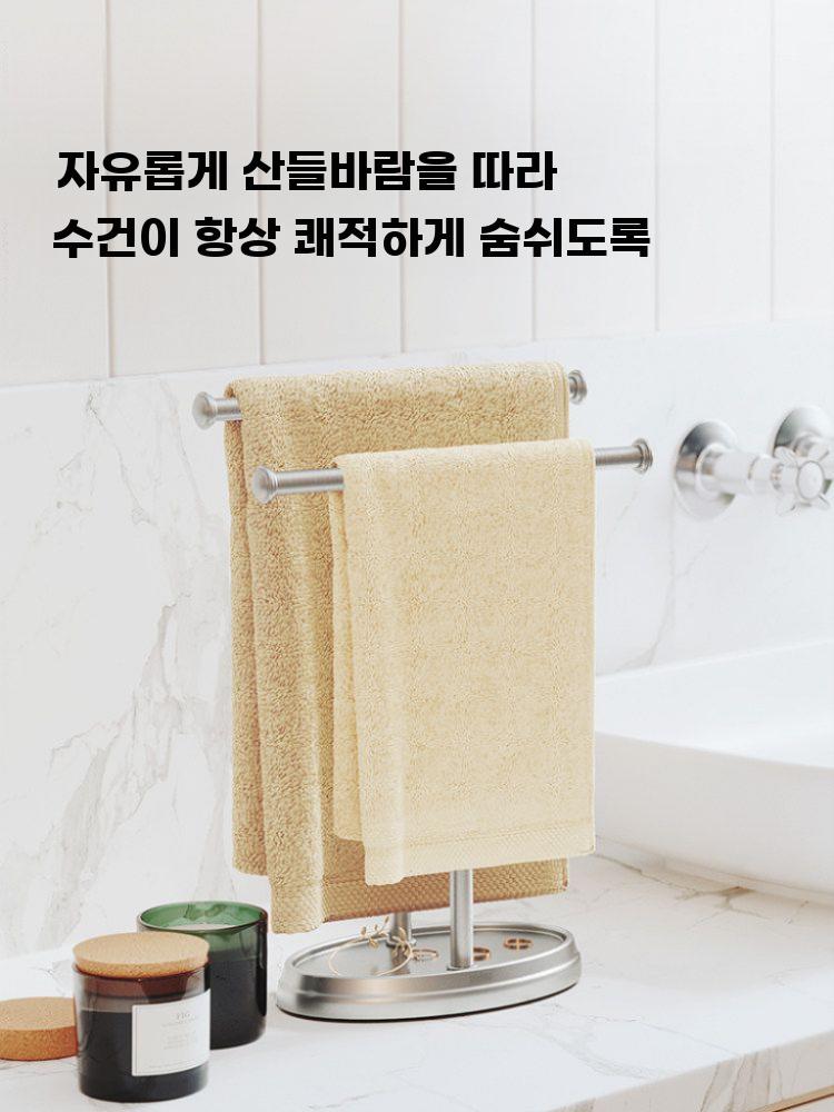 스테인리스 행주걸이 주방 위생 수건 거치대 싱크대 걸이 니켈 컬러 - 상세 이미지 4