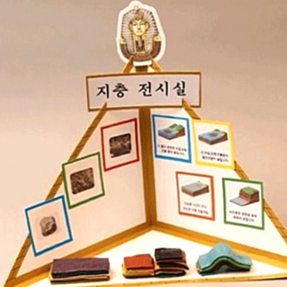 실내전시역사체험전시실디오라마 모형제작초등고학년피라미드모형 방과후수업피라미드만들기 5인세트 - 상품 이미지