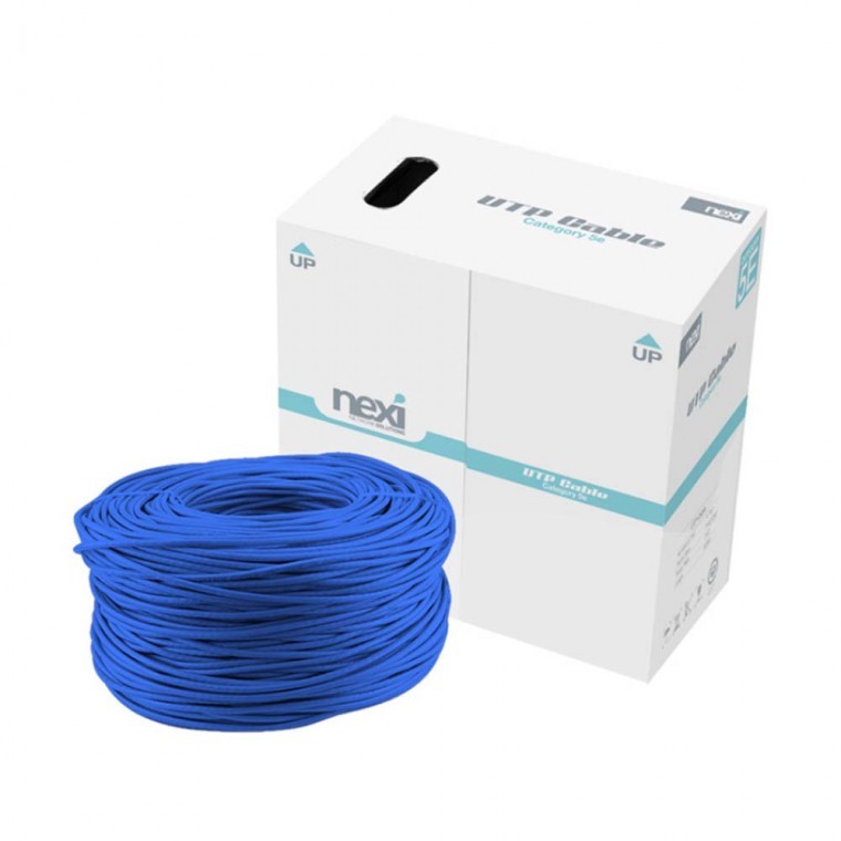 CAT-5E 랜케이블 박스 블루 300M 전송속도 1gbps 노트북 데스크탑 PC 컴퓨터 공유기 모뎀 RJ45 - 상품 이미지