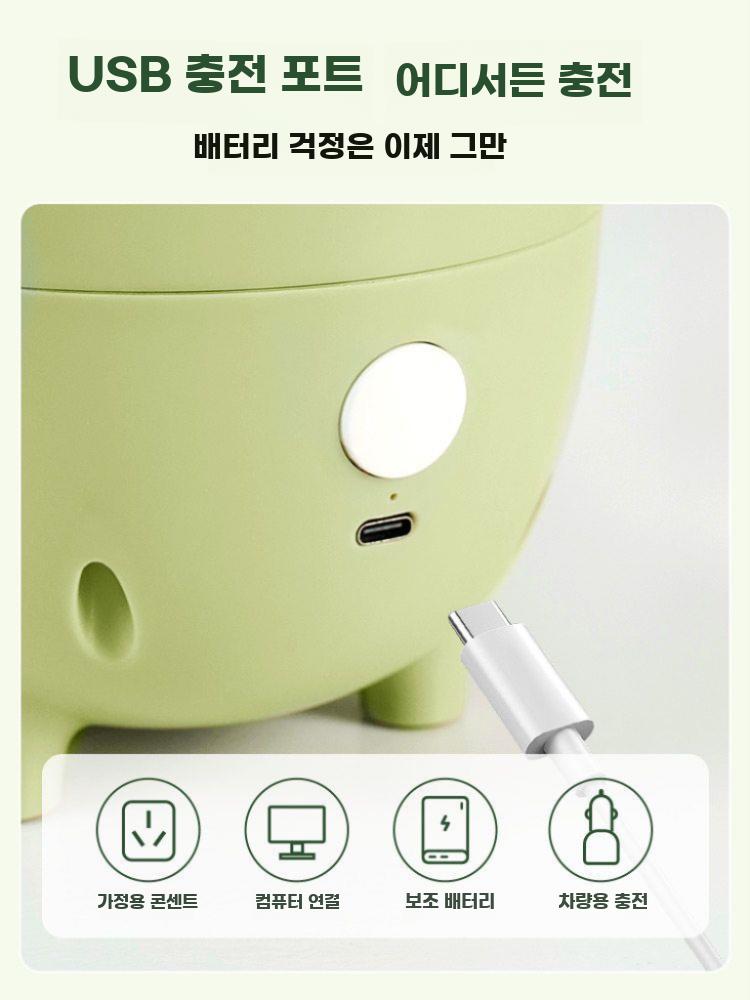 전동 과일깎기 자동 사과 깎기 배 껍질벗기기 필러 박피기 그린 - 상세 이미지 4