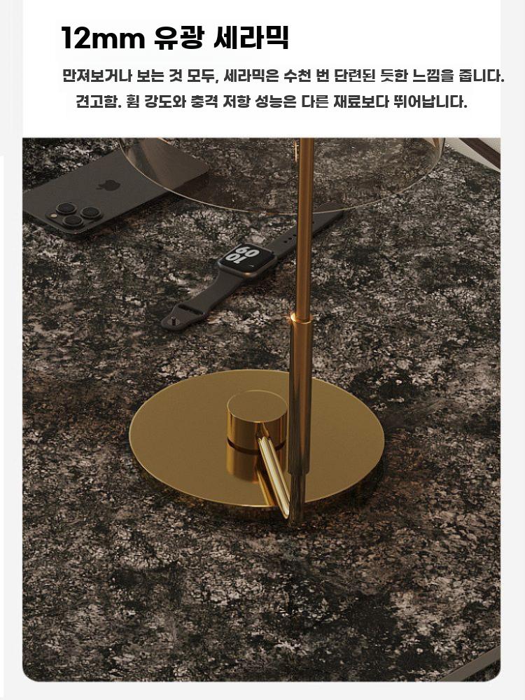 고급 대리석 책상 사무용 데스크 럭셔리 중역 데스크 책상 140x70x75cm - 상세 이미지 5