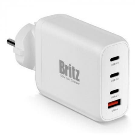 브리츠 BZ-PD100W PD PPS 100W 4포트 GaN 접지형 고속 충전기
