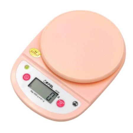오펠 3kg 대용량 주방저울_베이비핑크 OF-3004B