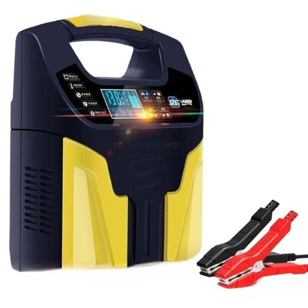 자동차 배터리 충전기 다기능 오토바이 점프스타터 트럭 12V24V 10A 스마트 - 상품 이미지