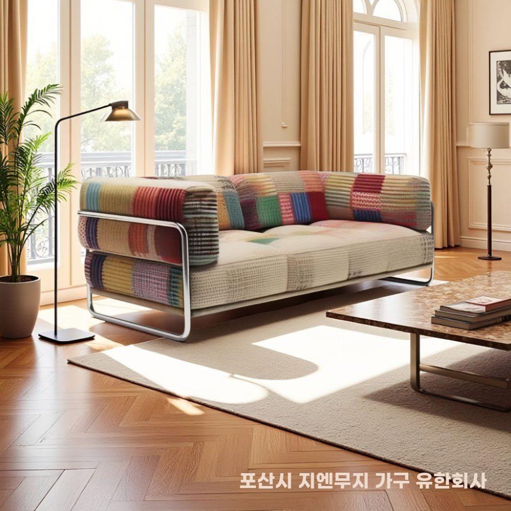 모던 패브릭소파 컬러 디자인 쇼파 북유럽 라운지 소파 비비드 2인 150x80x75 - 상세 이미지 2