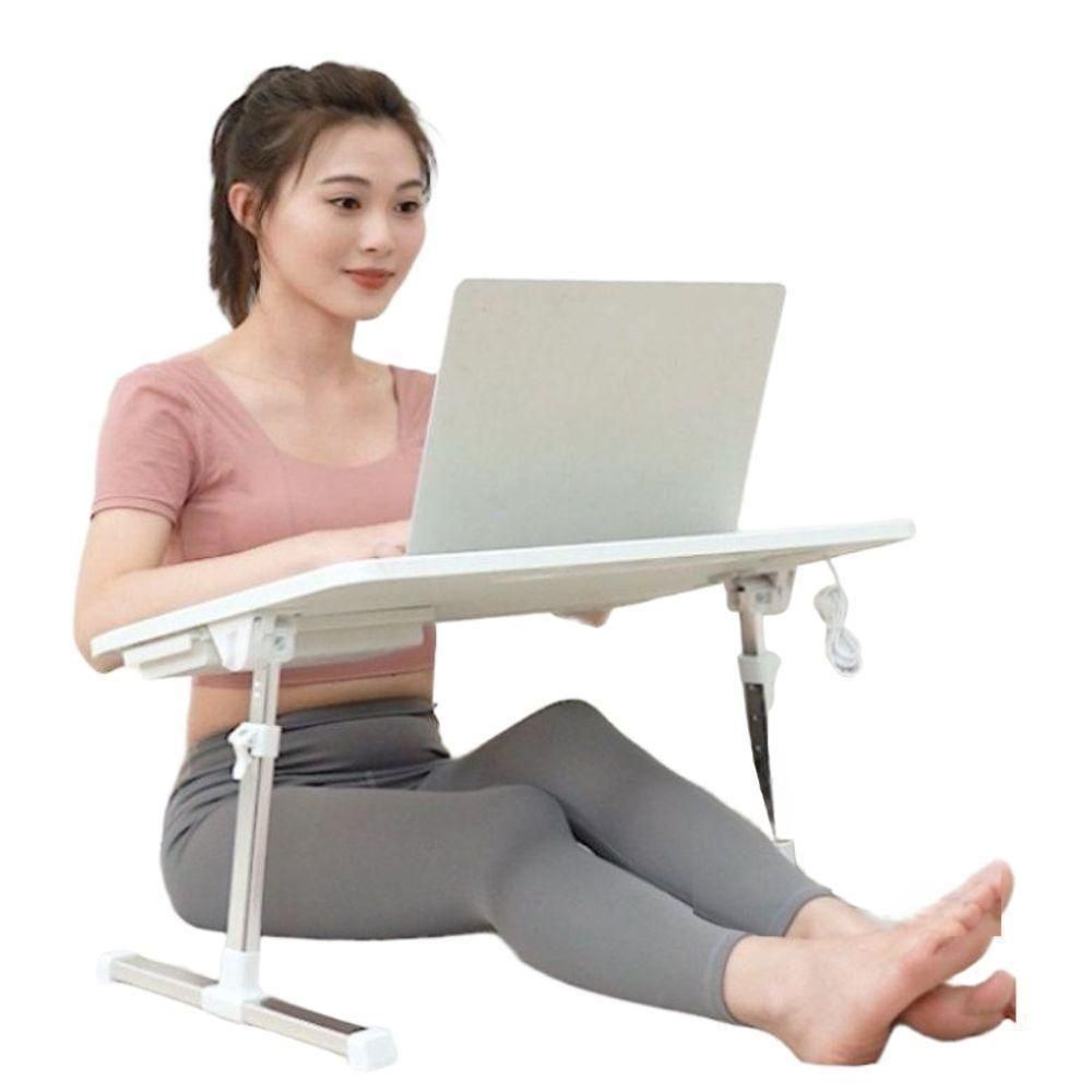 침대위 책상 접이식 노트북 테이블 좌식 공부책상 높이조절 그레이 60x30 스몰 기본 - 상세 이미지 2