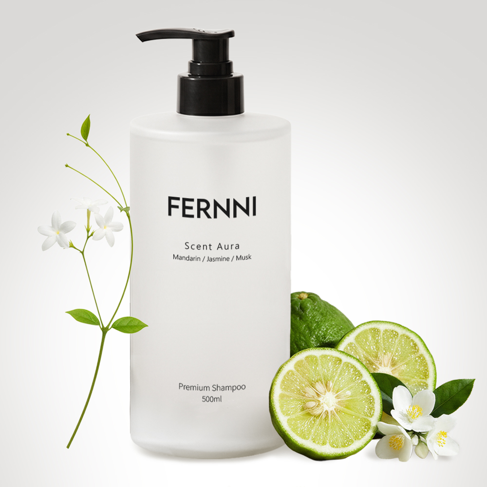 페르니 센트아우라 한지혜 맥주효모 약산성 원형 정수리 탈모 비듬 샴푸 500ml, 1개 - 상세 이미지 2