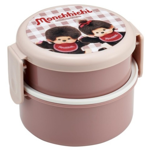 몬치치 오리지널 미니2단 도시락 500ml 포크포함 - 상품 이미지