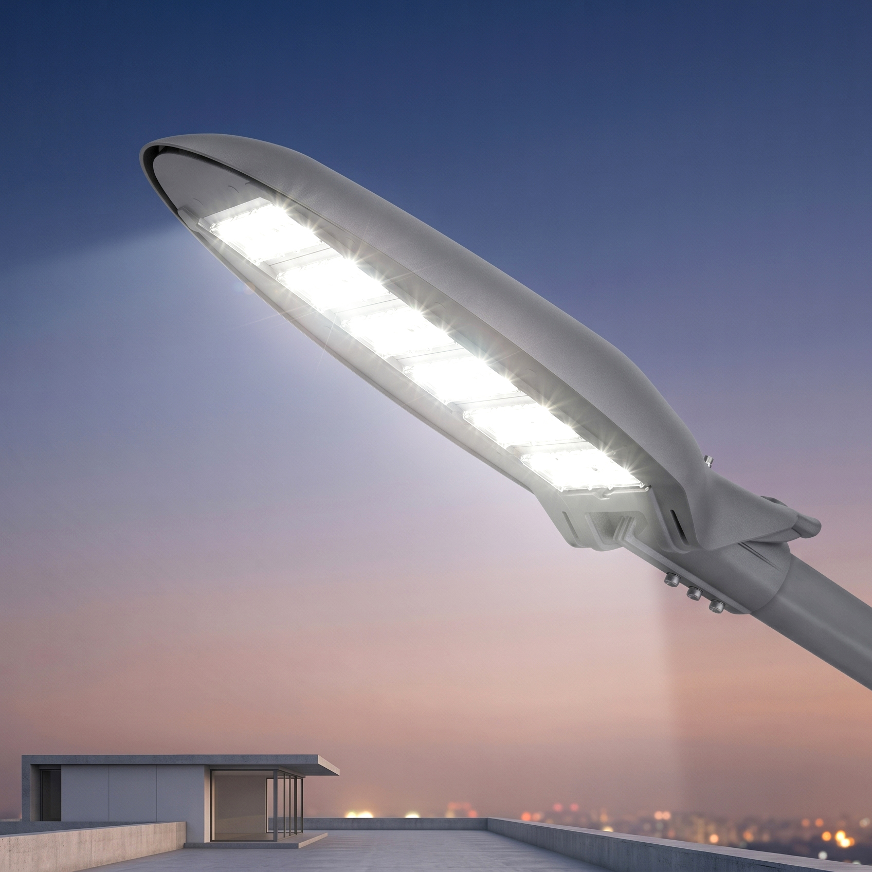 전기 LED 가로등헤드 150W 가로등주 아파트 상가 공장 도로 주차장 등기구 보안등 외등 - 상세 이미지 2