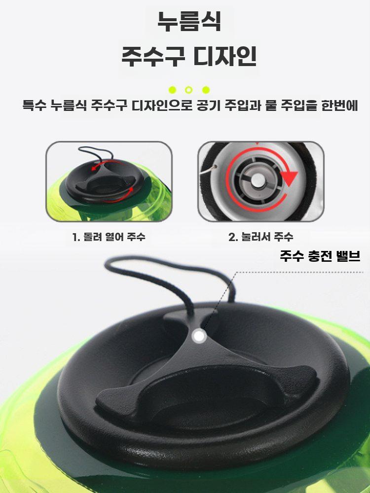 아쿠아백 중량 워터 케틀벨 워터백 홈트 물채우기 가방 1-5kg - 상세 이미지 2