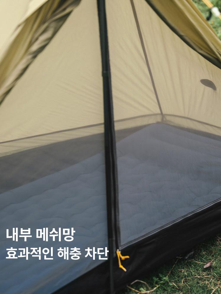 캠핑 에어텐트 경량 그늘막 쉘터 간편식 차박 캠핑용 돔 에어어닝 장박텐트 겸용 - 상세 이미지 4