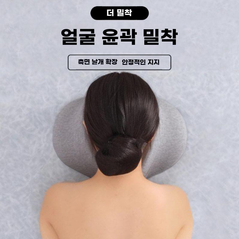 엎드려베개 얼굴 받침대 마사지 베개 쿠션 페이스홀 안면 회색(메시내부) - 상세 이미지 5
