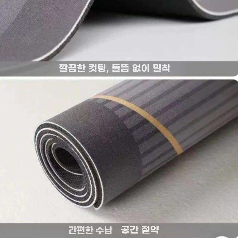 고양이 발매트 욕실 화장실 매트 속건 흡수 미끄럼방지 회색과 화이트 40x60cm - 상세 이미지 5