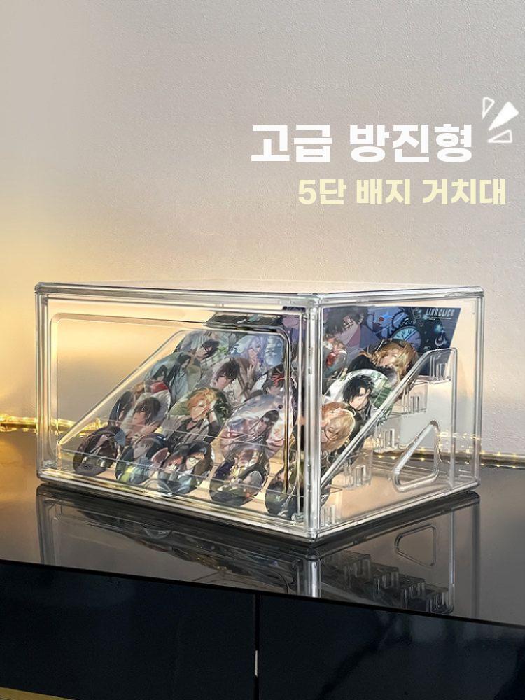 계단식정리대 계단 정리 수납대 아크릴 굿즈 소품 정리대 좁은 3단 - 상세 이미지 2