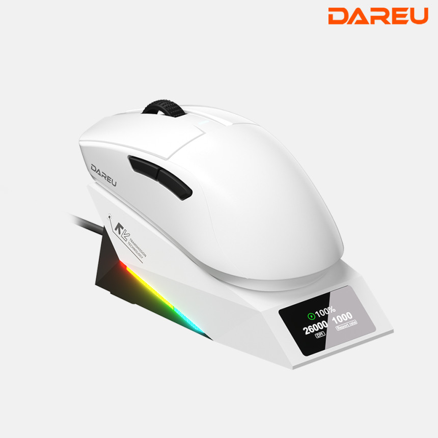 다얼유 A950GD CONSUMER 초경량 충전독 유 무선 게이밍 사무용 마우스 사진 2