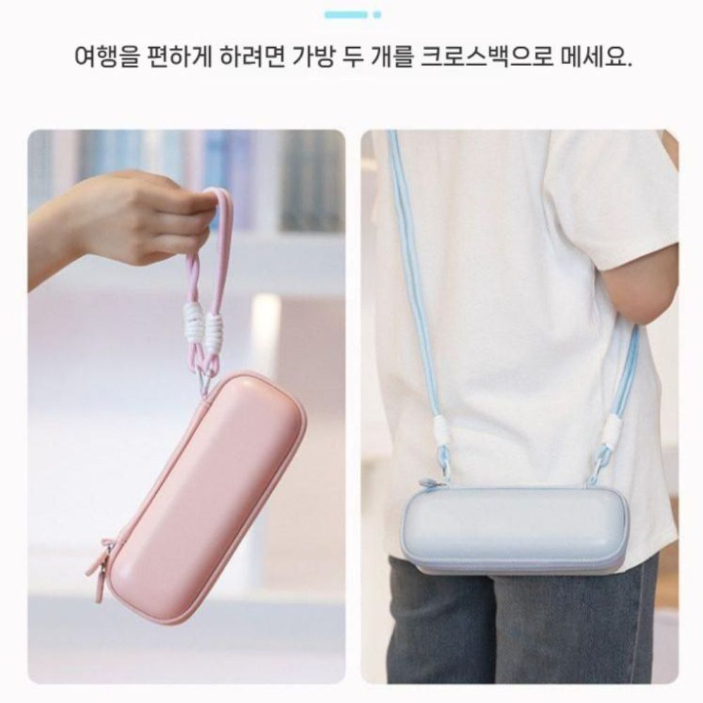 오즈모 포켓4 손목 숄더 스트랩 마카롱 방수 가죽 하드 커버 - 상세 이미지 5