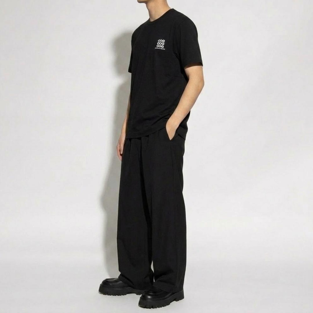꼼데가르송 CDG 로고 오버핏 반팔 티셔츠 남성 블랙 SZ-T056 이미지 6
